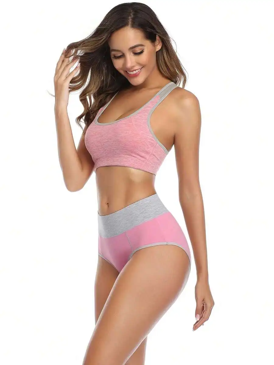 Womens High Waist Cotton Briefs Panties 4 Pack Multicolor
Womens High Waist Cotton Briefs Panties 4 Pack Multicolor