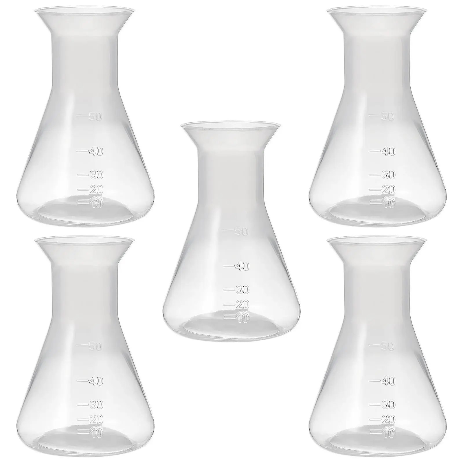 5Pcs Plastic Flask Clear Conical Bottle for Lab Experiment Precise Scale Stable Base Transparent Suitable Chemistry Education
5Pcs Plastic Flask Clear Conical Bottle for Lab Experiment Precise Scale Stable Base Transparent Suitable Chemistry Education