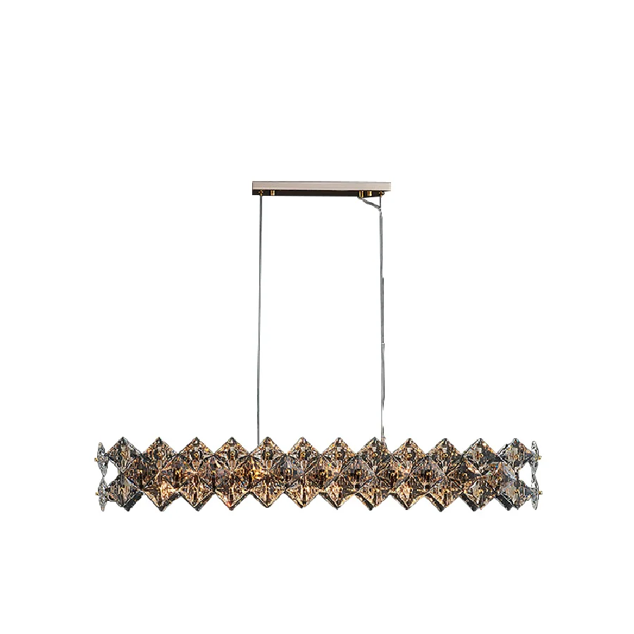 Luxury Long K9 Crystal Dining Chandelier Lustre Lampshade LED Ceiling Lighting Fixtures Large Pendant Lamp for Restaurant Bar
Luxury Long K9 Crystal Dining Chandelier Lustre Lampshade LED Ceiling Lighting Fixtures Large Pendant Lamp for Restaurant Bar