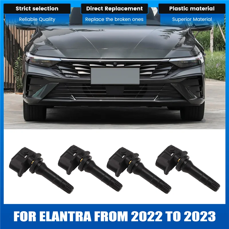 NEW-4PCS TPMS Tire Pressure Sensor 433Mhz 52940-L8200 Tire Sensors For HYUNDAI Elantra N 2022 2023
NEW-4PCS TPMS Tire Pressure Sensor 433Mhz 52940-L8200 Tire Sensors For HYUNDAI Elantra N 2022 2023