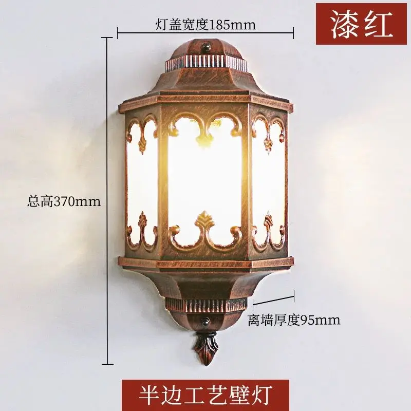 European Garden half LED outdoor wall lamp balcony American antique waterproof wall lamp free shipping
European Garden half LED outdoor wall lamp balcony American antique waterproof wall lamp free shipping