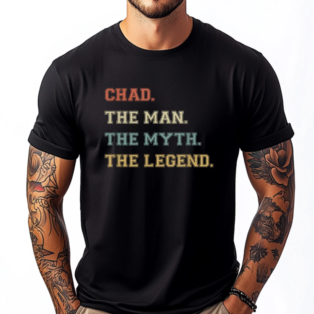 The Name Is Chad The Man Myth And Legend Varsity Style Clothing Man Clothes Tshirt Slogan
The Name Is Chad The Man Myth And Legend Varsity Style Clothing Man Clothes Tshirt Slogan