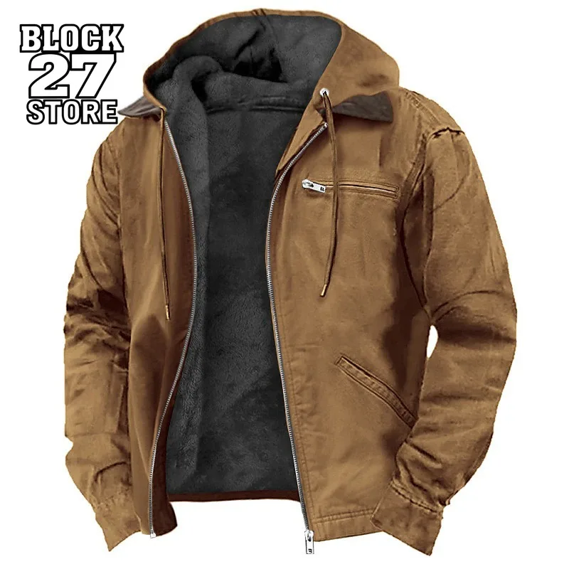 Harajuku однотонная хлопковая куртка с капюшоном, мужская флисовая подкладка, карман на молнии, повседневное теплое зимнее пальто, верхняя одежда, осень-зима, новый стиль
Harajuku однотонная хлопковая куртка с капюшоном, мужская флисовая подкладка, карман на молнии, повседневное теплое зимнее пальто, верхняя одежда, осень-зима, новый стиль