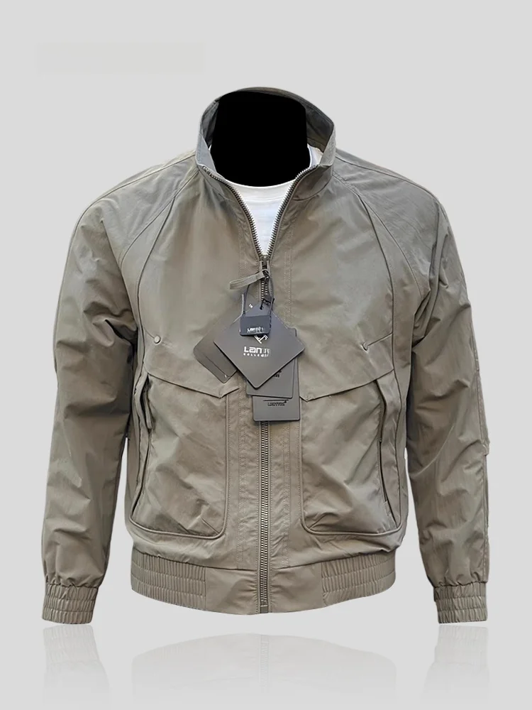 Men's Casual Workwear Jacket IT Stand Collar Waterproof Windproof Outdoor Leisure Coat Spring Autumn Polyester Fiber
Men's Casual Workwear Jacket IT Stand Collar Waterproof Windproof Outdoor Leisure Coat Spring Autumn Polyester Fiber