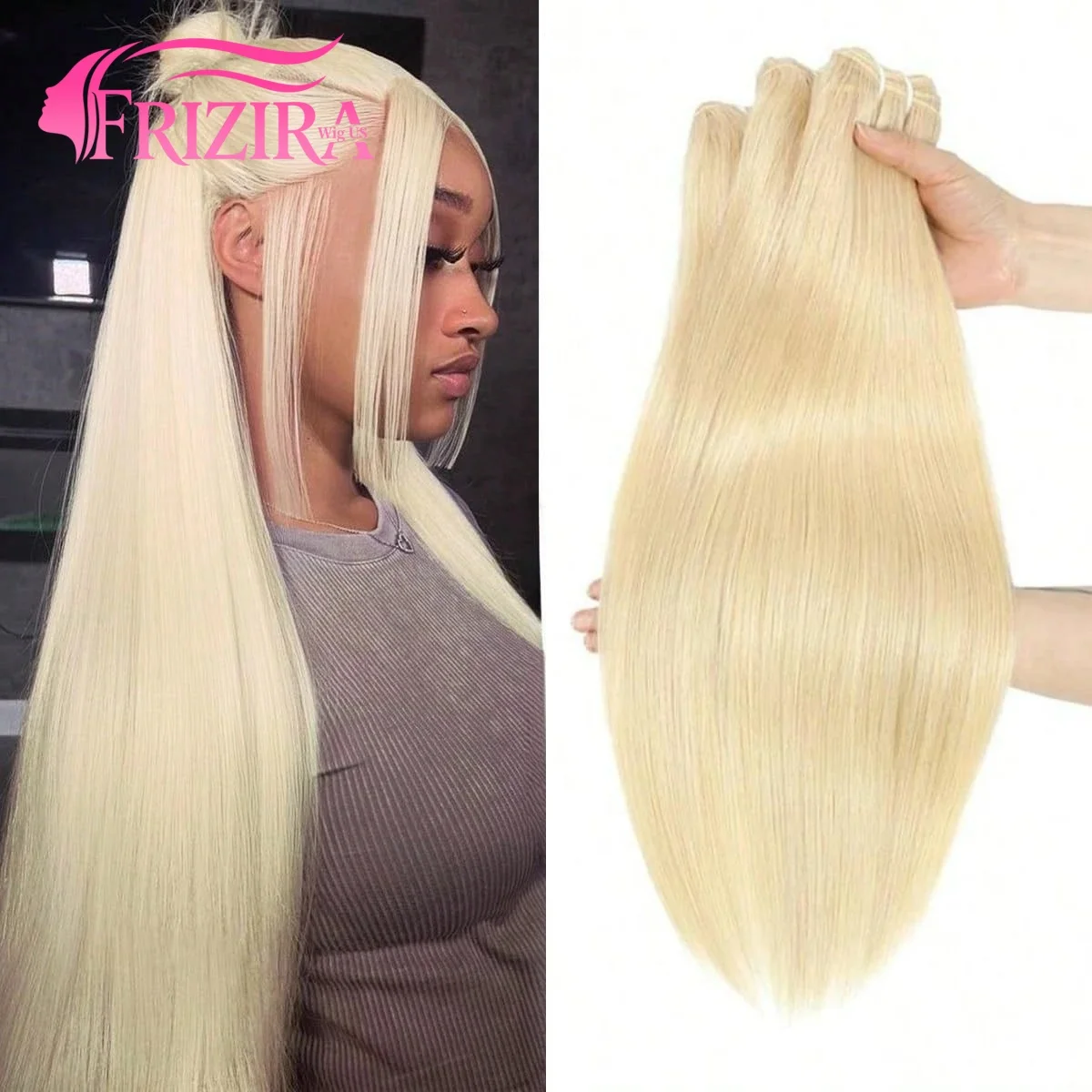613 Straight Human Hair Bundle For Women Unprocessed Brazilian Virgin Hair Blonde Color Human Hair Extension 1-4Pc - Soft & Full No Shedding Can Be Dyed And Bleached Daily Use Styled Freely Cheap Suitable For Women
613 Straight Human Hair Bundle For Women Unprocessed Brazilian Virgin Hair Blonde Color Human Hair Extension 1-4Pc - Soft & Full No Shedding Can Be Dyed And Bleached Daily Use Styled Freely Cheap Suitable For Women