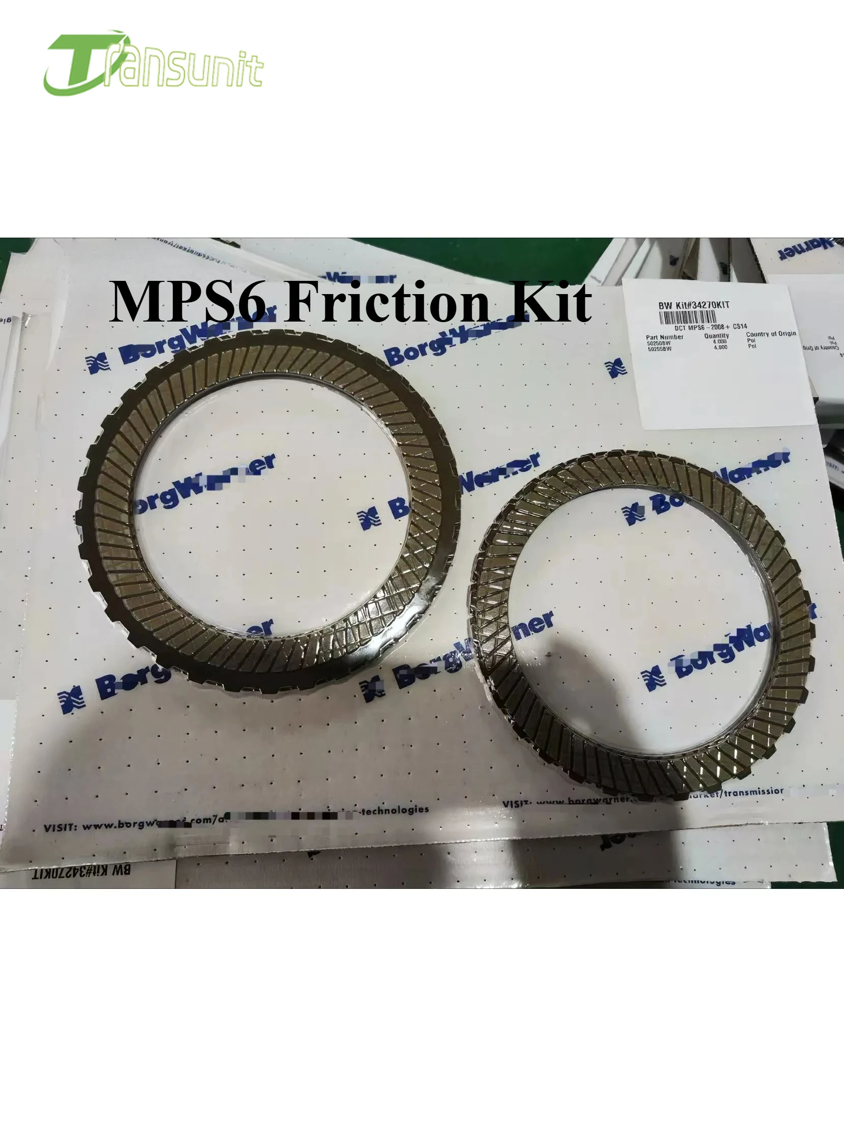 Original BorgWarner MPS6 6DCT450 Automatic Transmission Friction Kit Clutch plate Suit For Volvo FORD Mondeo LAND
Original BorgWarner MPS6 6DCT450 Automatic Transmission Friction Kit Clutch plate Suit For Volvo FORD Mondeo LAND