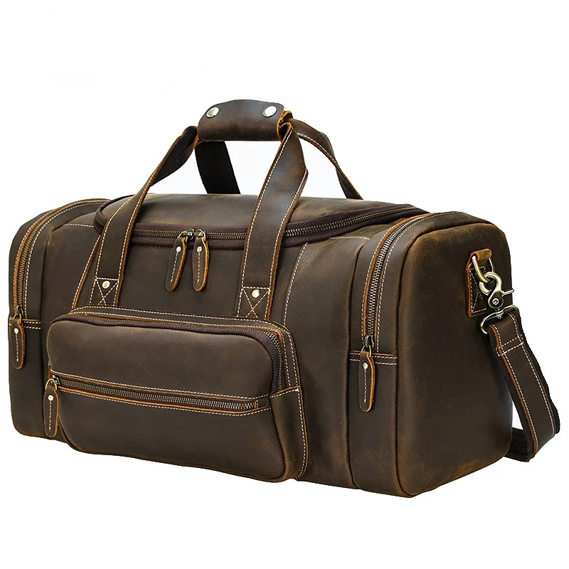Travel Bag Trendy Cowhide with First Layer Cowhide Portable Multi-functional Large-capacity One-shoulder Luggage Bag Men
Travel Bag Trendy Cowhide with First Layer Cowhide Portable Multi-functional Large-capacity One-shoulder Luggage Bag Men