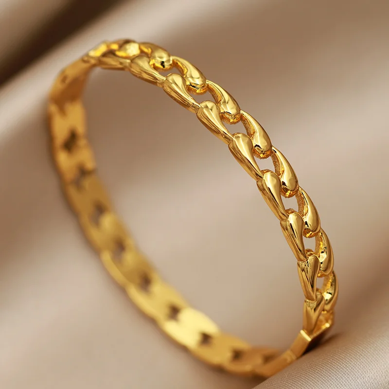 Stainless Steel Metal Waterdrop Double Layer Open Bangles&bracelets for Women Fashion Brand Jewelry Bangle Accessories
Stainless Steel Metal Waterdrop Double Layer Open Bangles&bracelets for Women Fashion Brand Jewelry Bangle Accessories