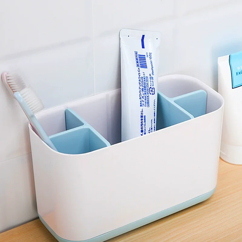 Plastic Electric Toothbrush Toothpaste Holder Detachable Bathroom Drainable Storage Box Home Divided Grid Desktop Organizers
Plastic Electric Toothbrush Toothpaste Holder Detachable Bathroom Drainable Storage Box Home Divided Grid Desktop Organizers
