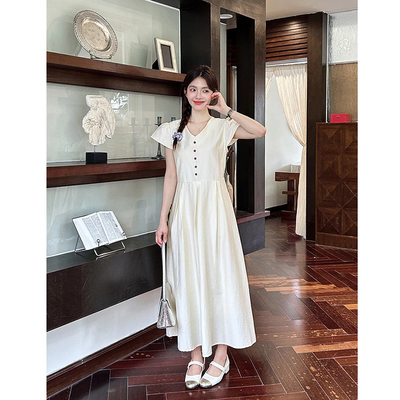2025 New Arrival Summer Women Casual Loose Fit Short Sleeve V-neck Ankle-length Dress Bohemian Style Good Quality Dresses T254
2025 New Arrival Summer Women Casual Loose Fit Short Sleeve V-neck Ankle-length Dress Bohemian Style Good Quality Dresses T254