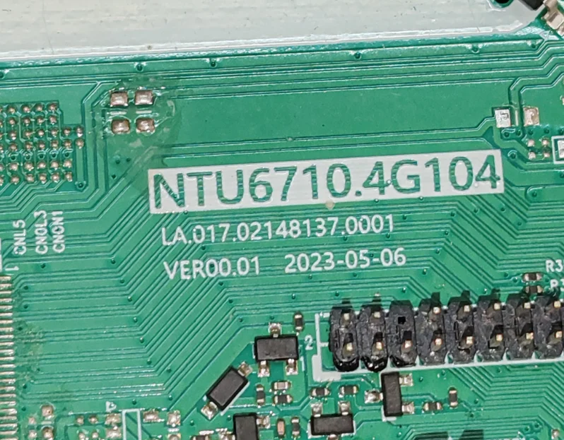 NTU6710.4G104 Three in one LED TV motherboard, tested, physical photo for 31--47V 600ma hv320whb-f56
NTU6710.4G104 Three in one LED TV motherboard, tested, physical photo for 31--47V 600ma hv320whb-f56
