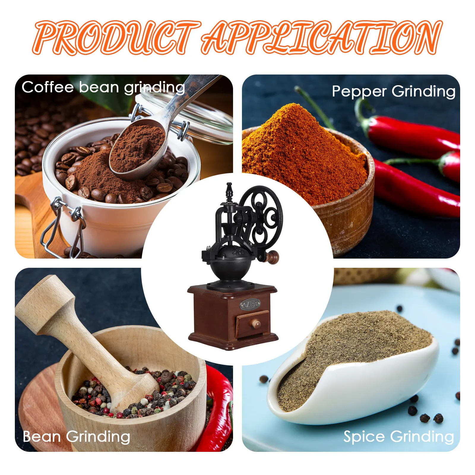 Retro Wooden Manual Coffee Machines Kitchen Gadgets Manual Grinder Mill Beans Grinders Coffee Manual Mill Hand Crank
Retro Wooden Manual Coffee Machines Kitchen Gadgets Manual Grinder Mill Beans Grinders Coffee Manual Mill Hand Crank