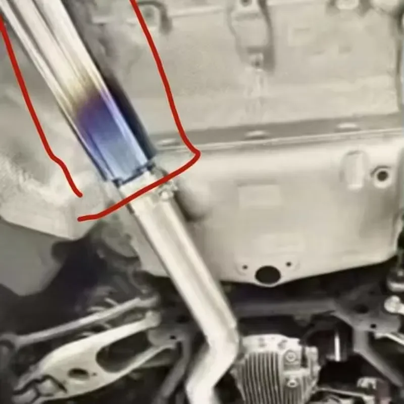 M 4" Titanium Exhaust Resonator in Center Section 4" V Band Connection and 4" Titamium Straight Through Muffler with Burnt
M 4" Titanium Exhaust Resonator in Center Section 4" V Band Connection and 4" Titamium Straight Through Muffler with Burnt