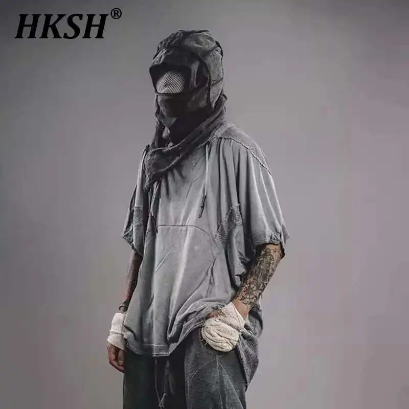 HKSH Spring Summer New Ice Silk Cotton Trendy Breathable T-shirts Loose Overlay Deconstructed Splice Waste Land Punk Tees HK1632
HKSH Spring Summer New Ice Silk Cotton Trendy Breathable T-shirts Loose Overlay Deconstructed Splice Waste Land Punk Tees HK1632