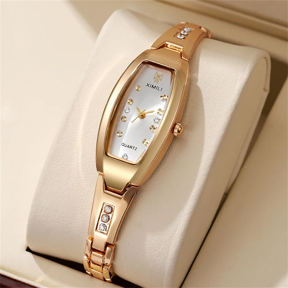 Женские модные деловые кварцевые часы, повседневные золотые часы с нерегулярным циферблатом, женские часы-браслет, деловые часы
Женские модные деловые кварцевые часы, повседневные золотые часы с нерегулярным циферблатом, женские часы-браслет, деловые часы