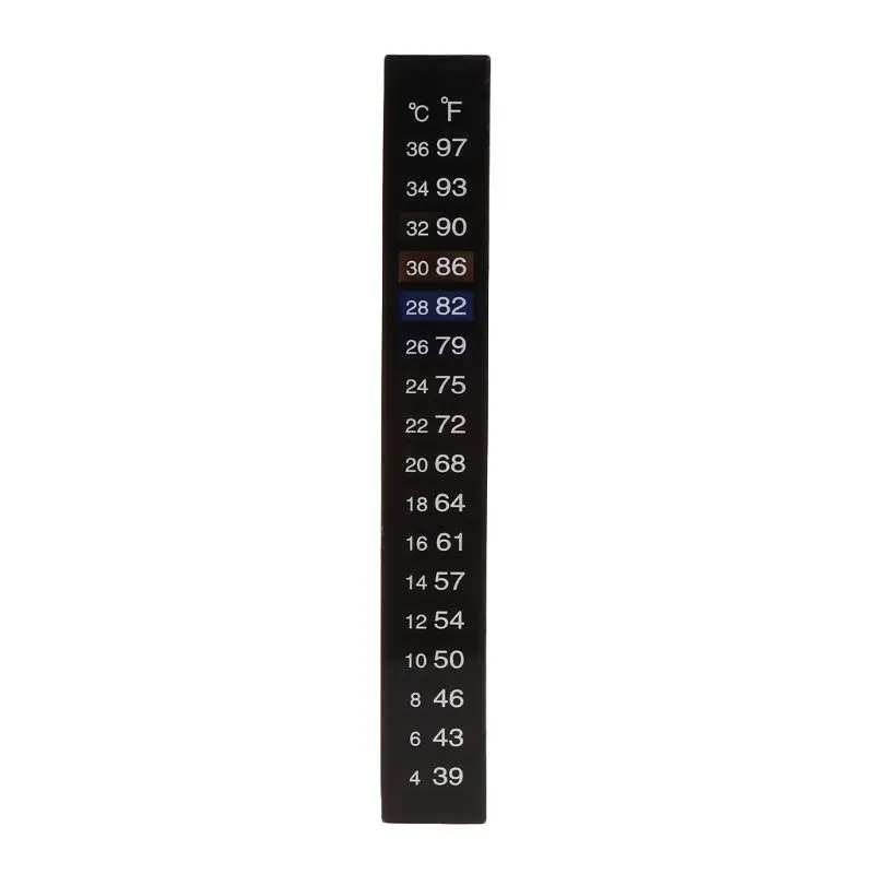 10Pcs Aquarium Thermometer Dual Scale Fish Tank Liquid Temperature Tester Sticker Fahrenheit Digital LCD Display Adhesive Strip
10Pcs Aquarium Thermometer Dual Scale Fish Tank Liquid Temperature Tester Sticker Fahrenheit Digital LCD Display Adhesive Strip
