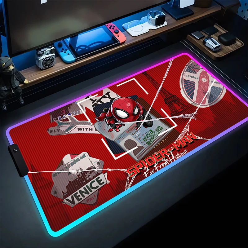 RGB Mouse Pad S-Spider-Mans Non-Slip Rubber Edge locking mousepads Game play mats notebook computer M-Marvels Home Decor cool
RGB Mouse Pad S-Spider-Mans Non-Slip Rubber Edge locking mousepads Game play mats notebook computer M-Marvels Home Decor cool