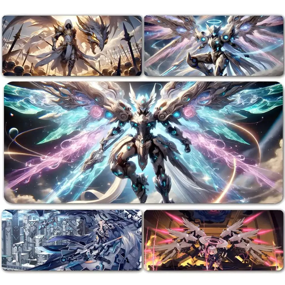 Mecha Angel Cyber Warrior Mouse Pad Mousepad Large Gaming Mouse Pad LockEdge Thickened Computer Keyboard Table Desk Mat
Mecha Angel Cyber Warrior Mouse Pad Mousepad Large Gaming Mouse Pad LockEdge Thickened Computer Keyboard Table Desk Mat