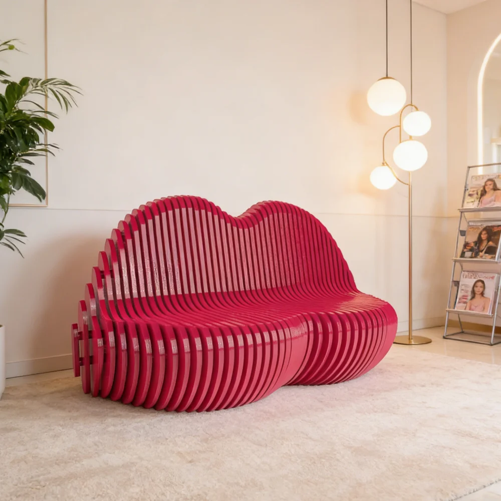 !@Artistic Lip Shaped Parametric Wooden Sofa High Quality Decor for Beauty Salon Commercial Lounge Workshop
!@Artistic Lip Shaped Parametric Wooden Sofa High Quality Decor for Beauty Salon Commercial Lounge Workshop