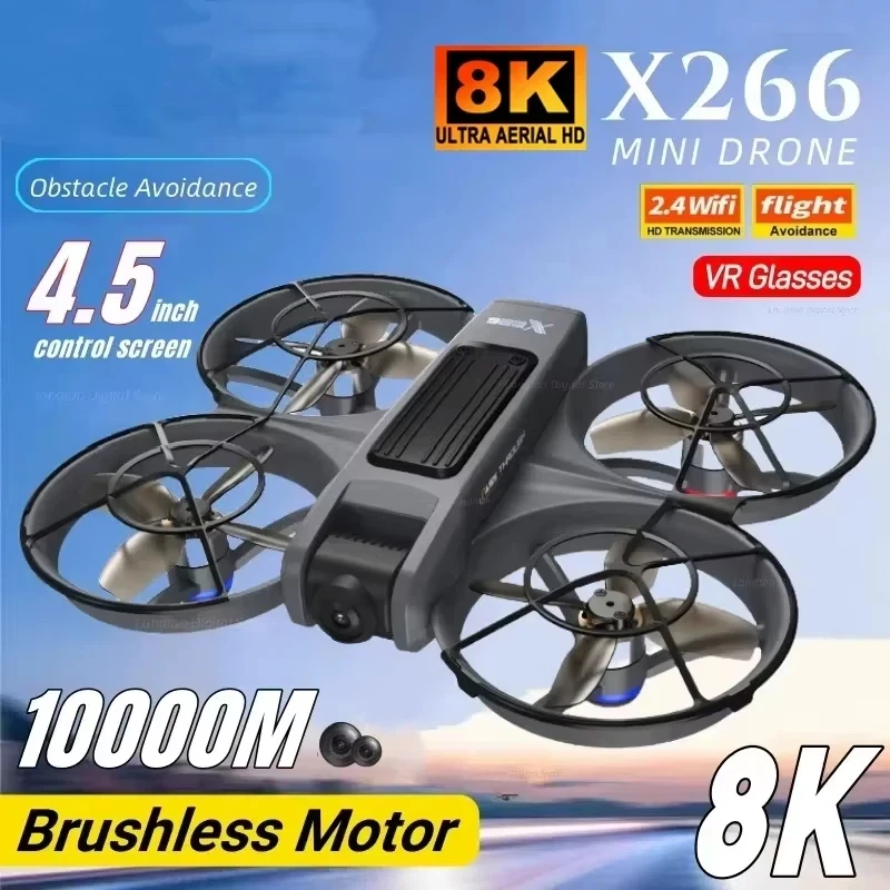 X226 VR Drone 8K Aerial HD Dual Camera Intelligent Obastacle Avoidance 5G WIFI Brushless Motor GPS Exclusive VR UAV New
X226 VR Drone 8K Aerial HD Dual Camera Intelligent Obastacle Avoidance 5G WIFI Brushless Motor GPS Exclusive VR UAV New