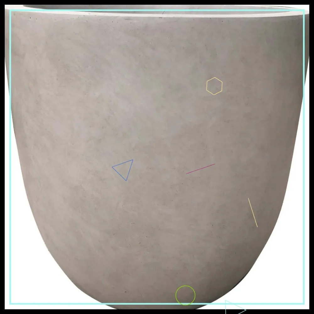 Kante 18" Round Concrete Planter, Large Indoor/Outdoor with Drainage & Rubber Plug for Home Garden, Weathered Concrete
Kante 18" Round Concrete Planter, Large Indoor/Outdoor with Drainage & Rubber Plug for Home Garden, Weathered Concrete