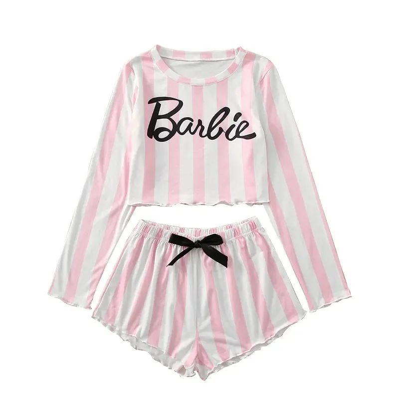 Women Summer Stripe Printed Cute Lovely Sleepwear Milk Silk O-neck Pyjama Tank Top Shorts 2-piece Soft Comfortable Homewear
Women Summer Stripe Printed Cute Lovely Sleepwear Milk Silk O-neck Pyjama Tank Top Shorts 2-piece Soft Comfortable Homewear