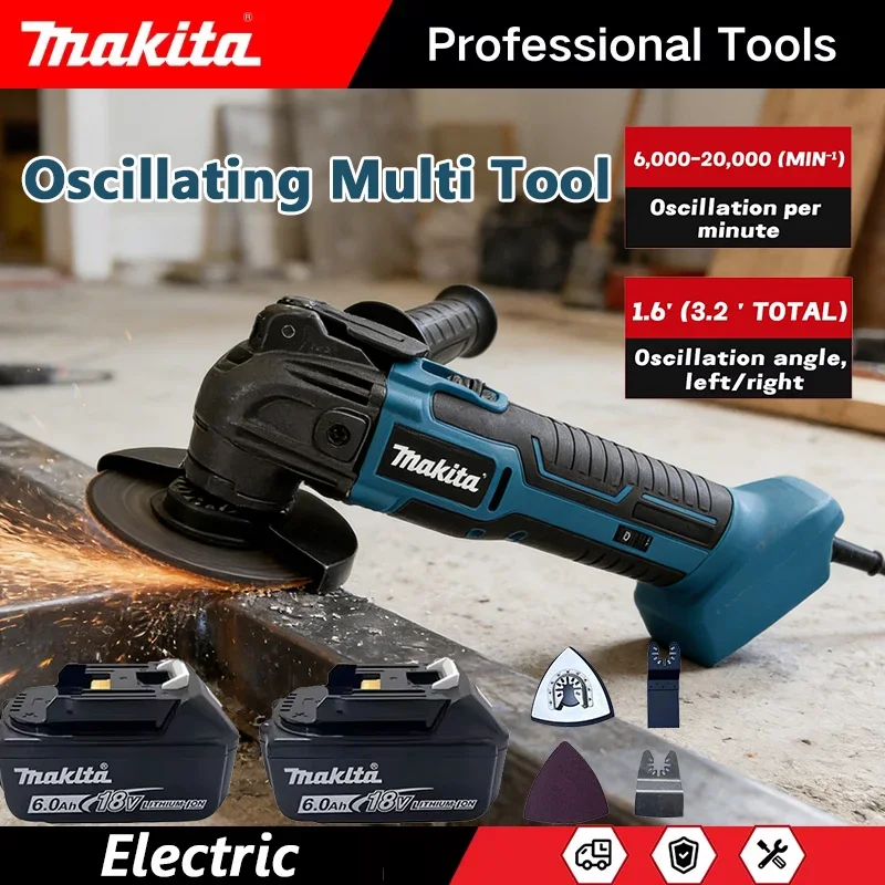 Makita Brushless Quick Release Oscillating Tool Multi Functional Tool Renovator Electric Trimmer Compatible For 18V Battery
Makita Brushless Quick Release Oscillating Tool Multi Functional Tool Renovator Electric Trimmer Compatible For 18V Battery
