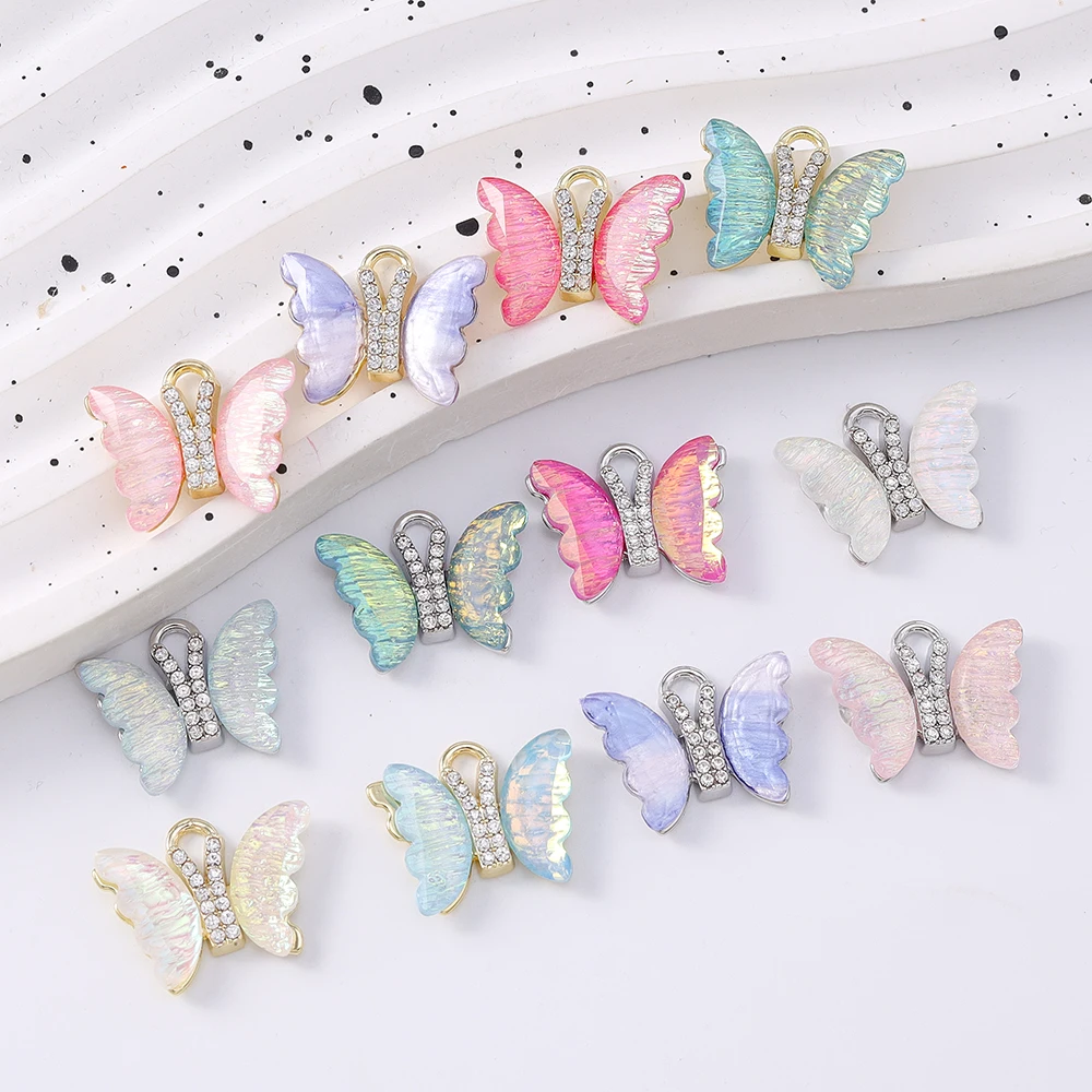 5pcs Shinning Gemstone Butterfly Pendants Charms for Jewelry Making Earrings Bracelet DIY Necklace Accessories Supplies
5pcs Shinning Gemstone Butterfly Pendants Charms for Jewelry Making Earrings Bracelet DIY Necklace Accessories Supplies
