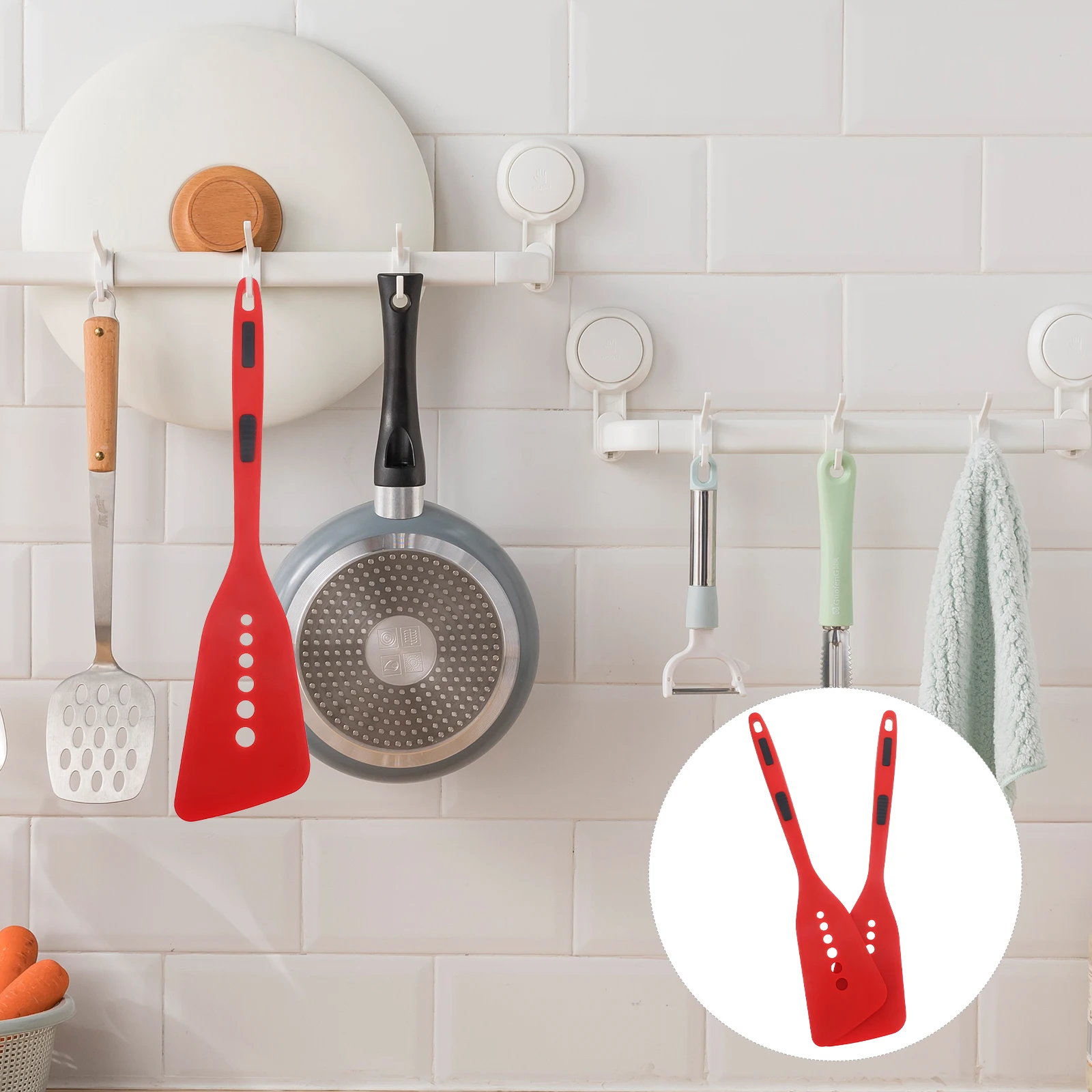 2Pcs Non-Stick Silicone Spatula Flexible Cooking Turner Kitchen Pancake Spatula Safe Kitchen Accessory
2Pcs Non-Stick Silicone Spatula Flexible Cooking Turner Kitchen Pancake Spatula Safe Kitchen Accessory