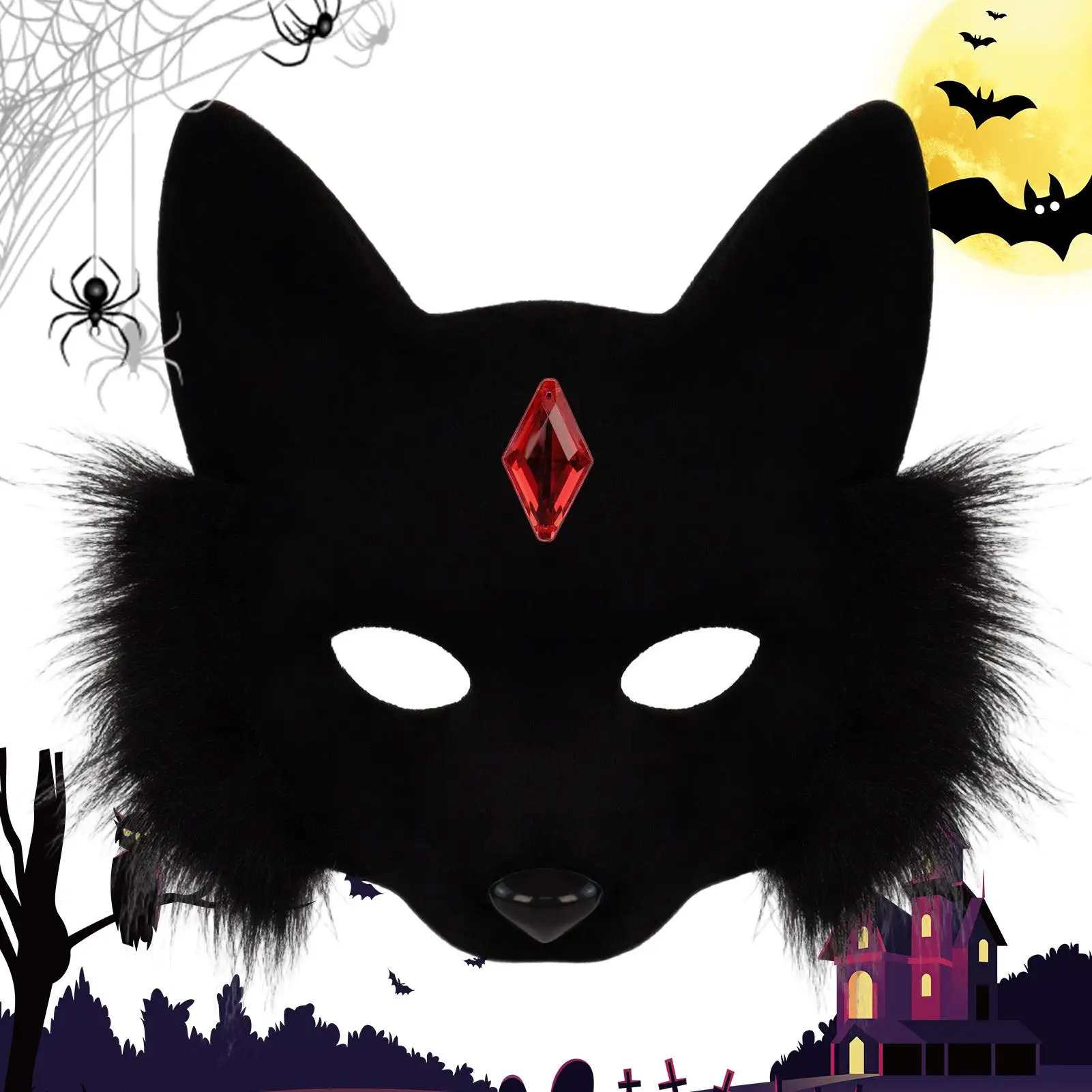 Halloween Face Cover For Adults Adjustable Halloween Dress-up Accessories Canine Half Face Cover Props For Adults Kids Christmas
Halloween Face Cover For Adults Adjustable Halloween Dress-up Accessories Canine Half Face Cover Props For Adults Kids Christmas