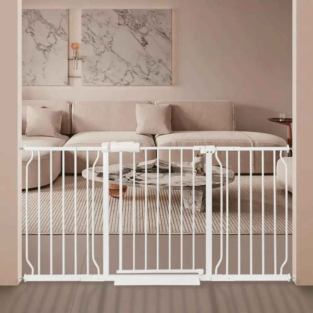 Wide Doorway Baby Gate with Door, 57.48-62.20 Inch, No Drill Installation, Suitable for Pets and Kids, Indoor Use, White
Wide Doorway Baby Gate with Door, 57.48-62.20 Inch, No Drill Installation, Suitable for Pets and Kids, Indoor Use, White