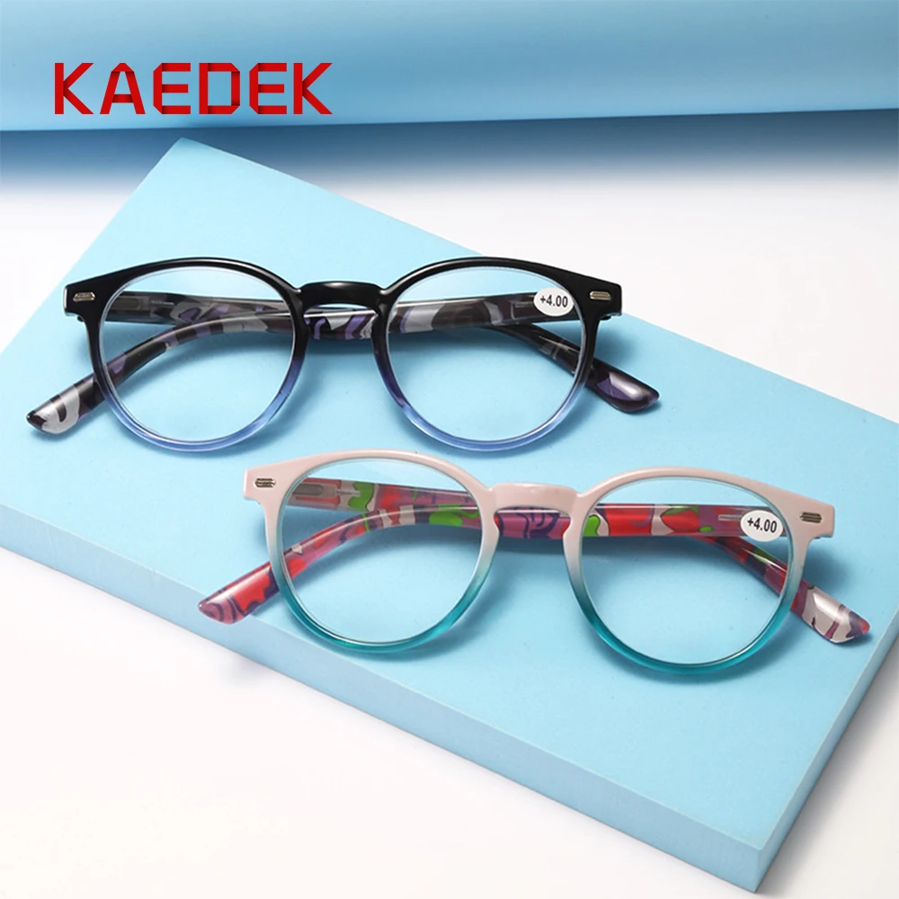 KAEDEK Reading Glasses,Femme Readers,Stylish Vintage Round Frame,with Spring HInge Lightweight Wear Clear Vision +1.0 1.5 2.0
KAEDEK Reading Glasses,Femme Readers,Stylish Vintage Round Frame,with Spring HInge Lightweight Wear Clear Vision +1.0 1.5 2.0
