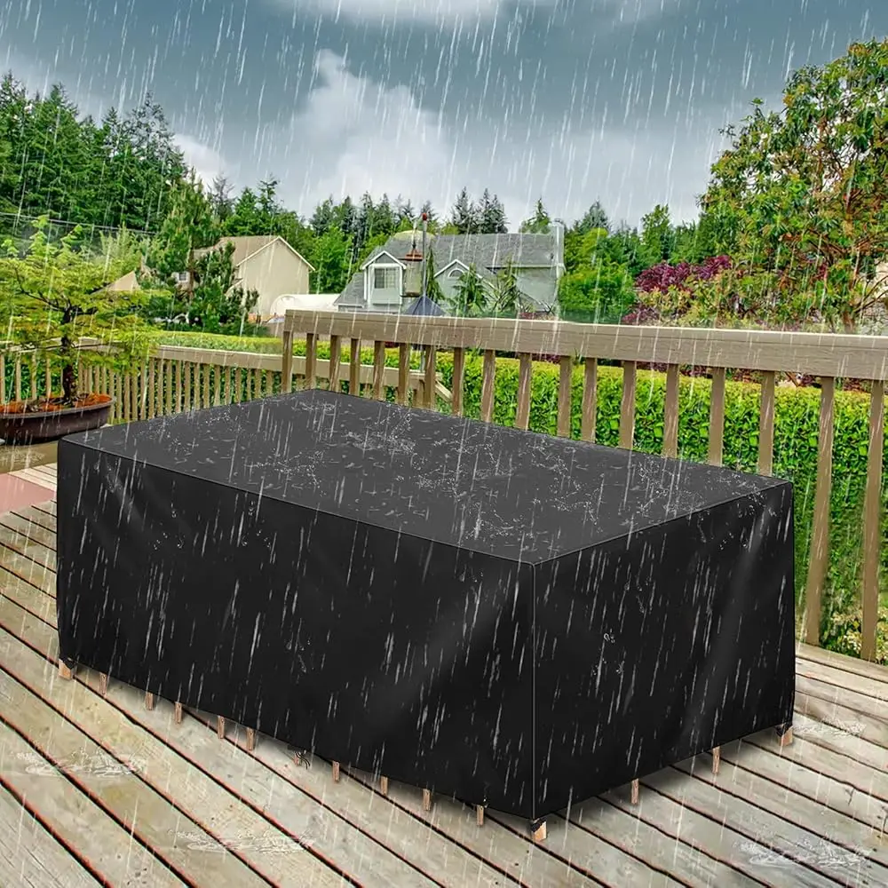 Patio Furniture Covers, 126""L X 63""W X 29""H Extra Large Waterproof Outdoor Table Cover, 420D Rectangular Patio Furniture Set
Patio Furniture Covers, 126""L X 63""W X 29""H Extra Large Waterproof Outdoor Table Cover, 420D Rectangular Patio Furniture Set