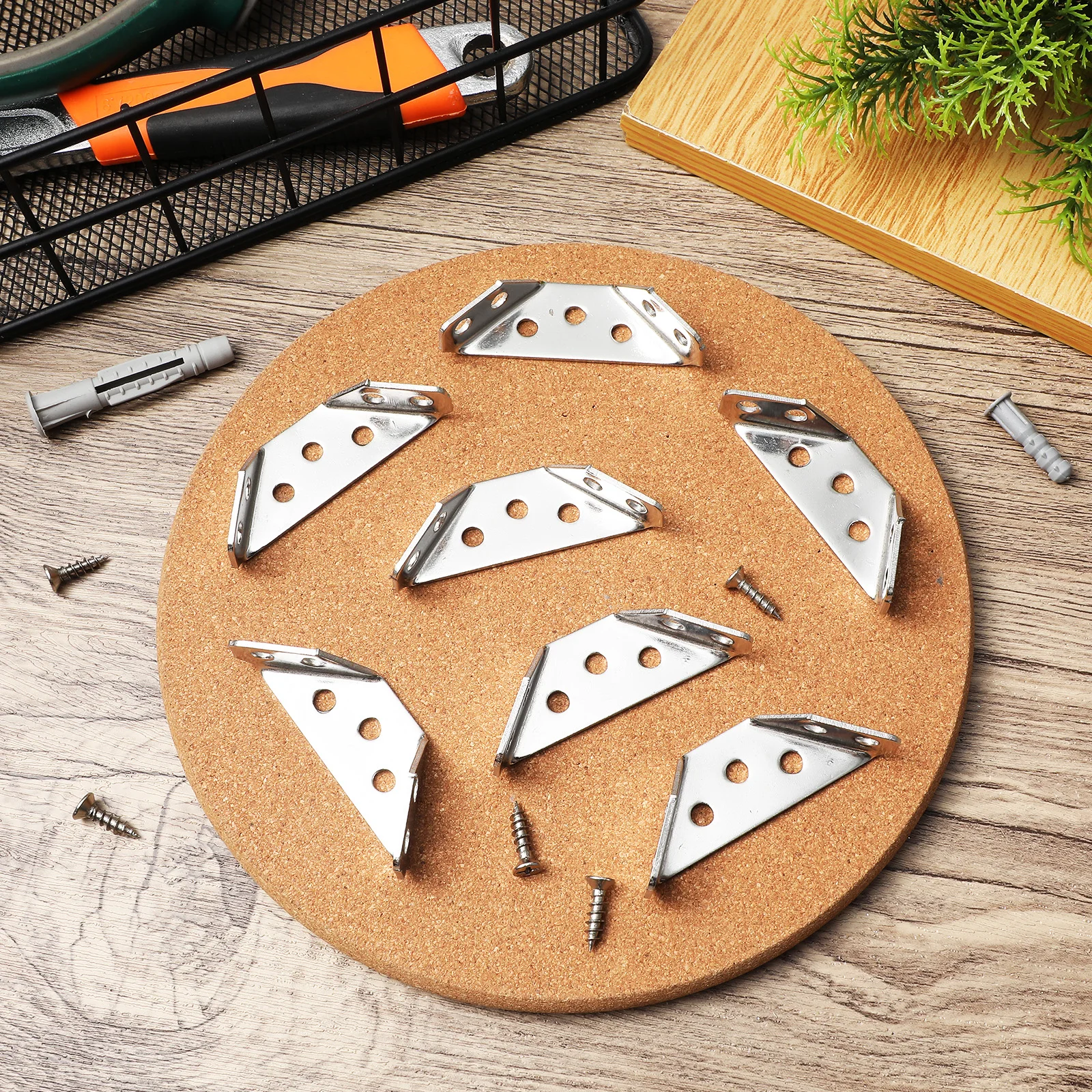 10Pcs Stainless Steel Corner Brackets Furniture Support Shelving Angle Connectors Hardware
10Pcs Stainless Steel Corner Brackets Furniture Support Shelving Angle Connectors Hardware