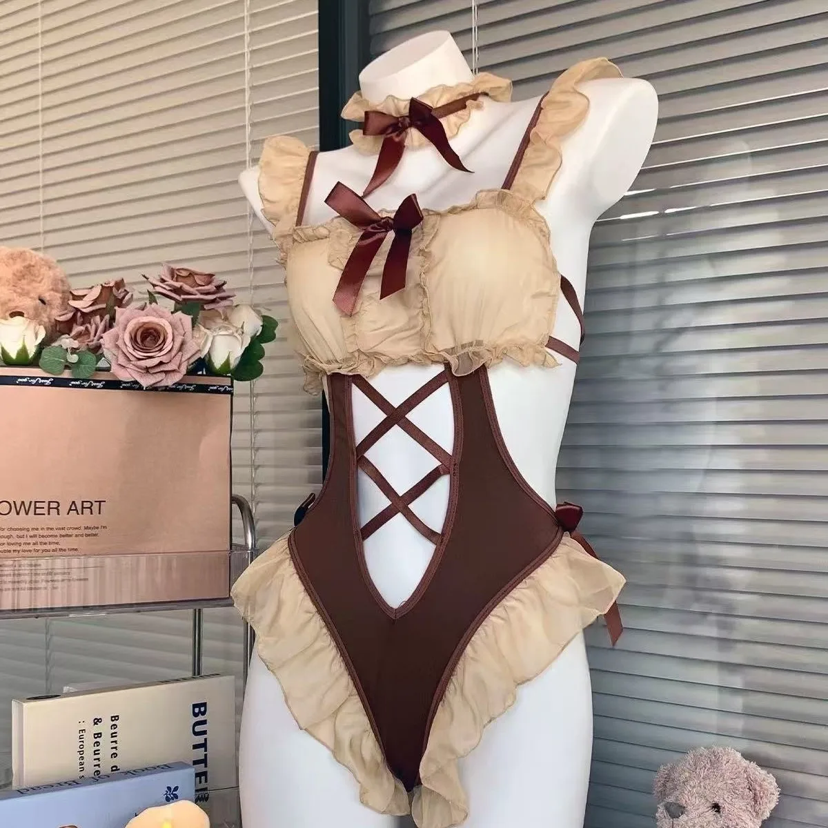 Pure Desire Bodysuits For Women Sexy Pure Desire Bodysuits Bowknot Sweet Brown Sweet Adorable Bear Soft Gauze Pajama Set 2026
Pure Desire Bodysuits For Women Sexy Pure Desire Bodysuits Bowknot Sweet Brown Sweet Adorable Bear Soft Gauze Pajama Set 2026