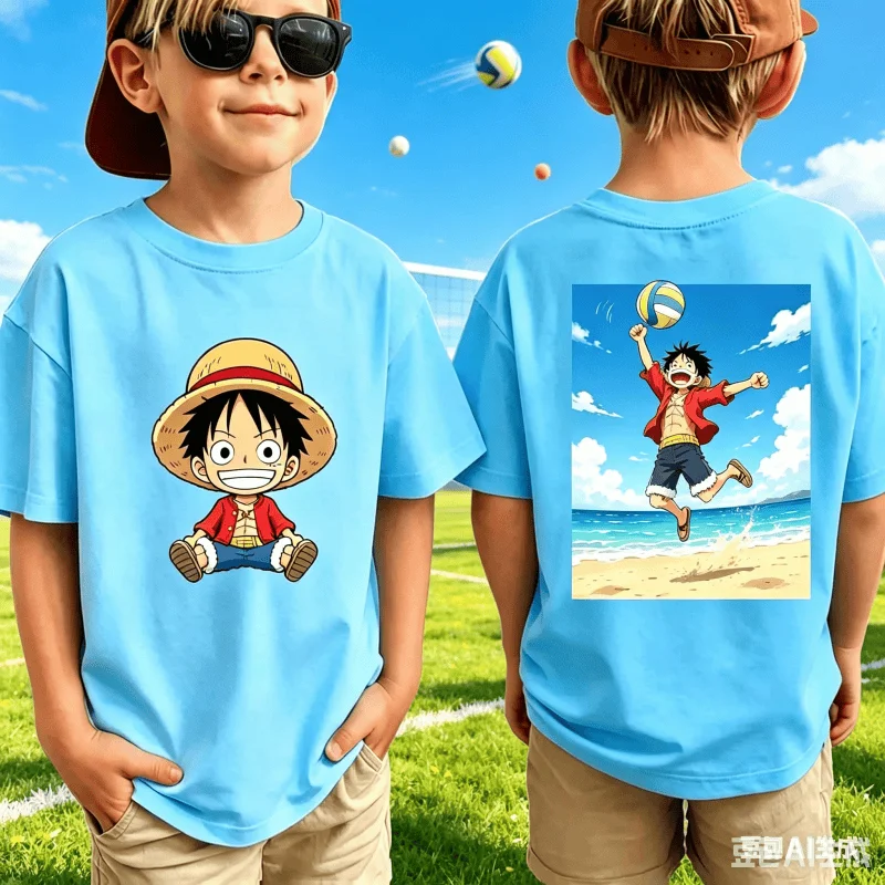 2026 New Summer One Piece Japanese Anime Printed Men's Cotton Neck Round T-Shirt Short Sleeve Luffy Kids Casual Loose Shirt
2026 New Summer One Piece Japanese Anime Printed Men's Cotton Neck Round T-Shirt Short Sleeve Luffy Kids Casual Loose Shirt