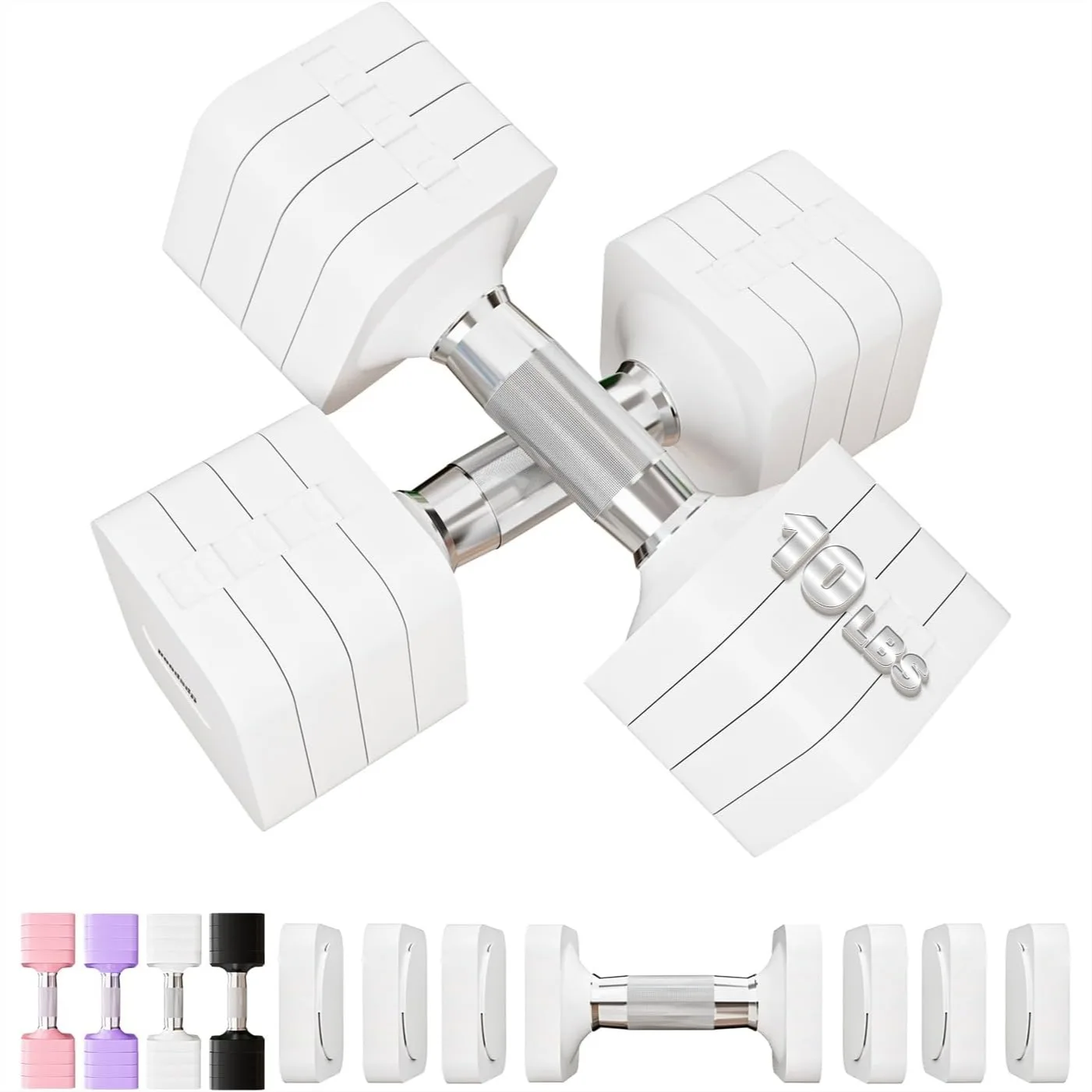 Adjustable Dumbbell Set 20LB 40LB 50LB Free Weights for Women Men Home Gym Workout Strength Training Equipment
Adjustable Dumbbell Set 20LB 40LB 50LB Free Weights for Women Men Home Gym Workout Strength Training Equipment