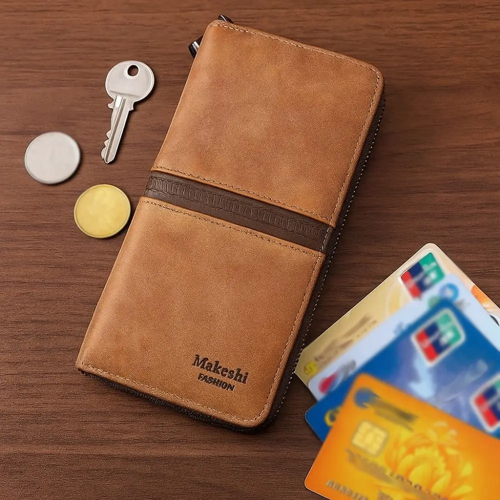 Gift Vintage Vintage Coin Purse Portable Zipper Business Card Holder Bag Multi-slot Large Capacity Men Coins Bag Daily Use
Gift Vintage Vintage Coin Purse Portable Zipper Business Card Holder Bag Multi-slot Large Capacity Men Coins Bag Daily Use