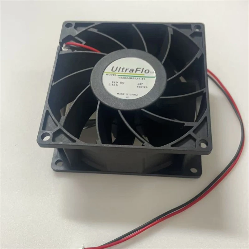 24VDC Axial Fan V92E24BS1A7-51 0.42A 38mm Suitable for Industrial Ball Bearing Cooling Fan
24VDC Axial Fan V92E24BS1A7-51 0.42A 38mm Suitable for Industrial Ball Bearing Cooling Fan