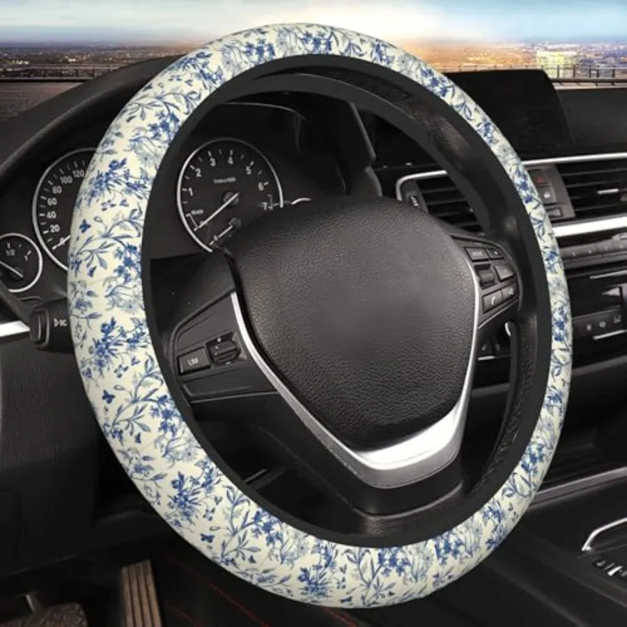 Floral Cute Steering Wheel Cover for Women and Men Universal 5 Inch Car Accessories, Non-Slip and Stylish Design, Fits Most Car
Floral Cute Steering Wheel Cover for Women and Men Universal 5 Inch Car Accessories, Non-Slip and Stylish Design, Fits Most Car