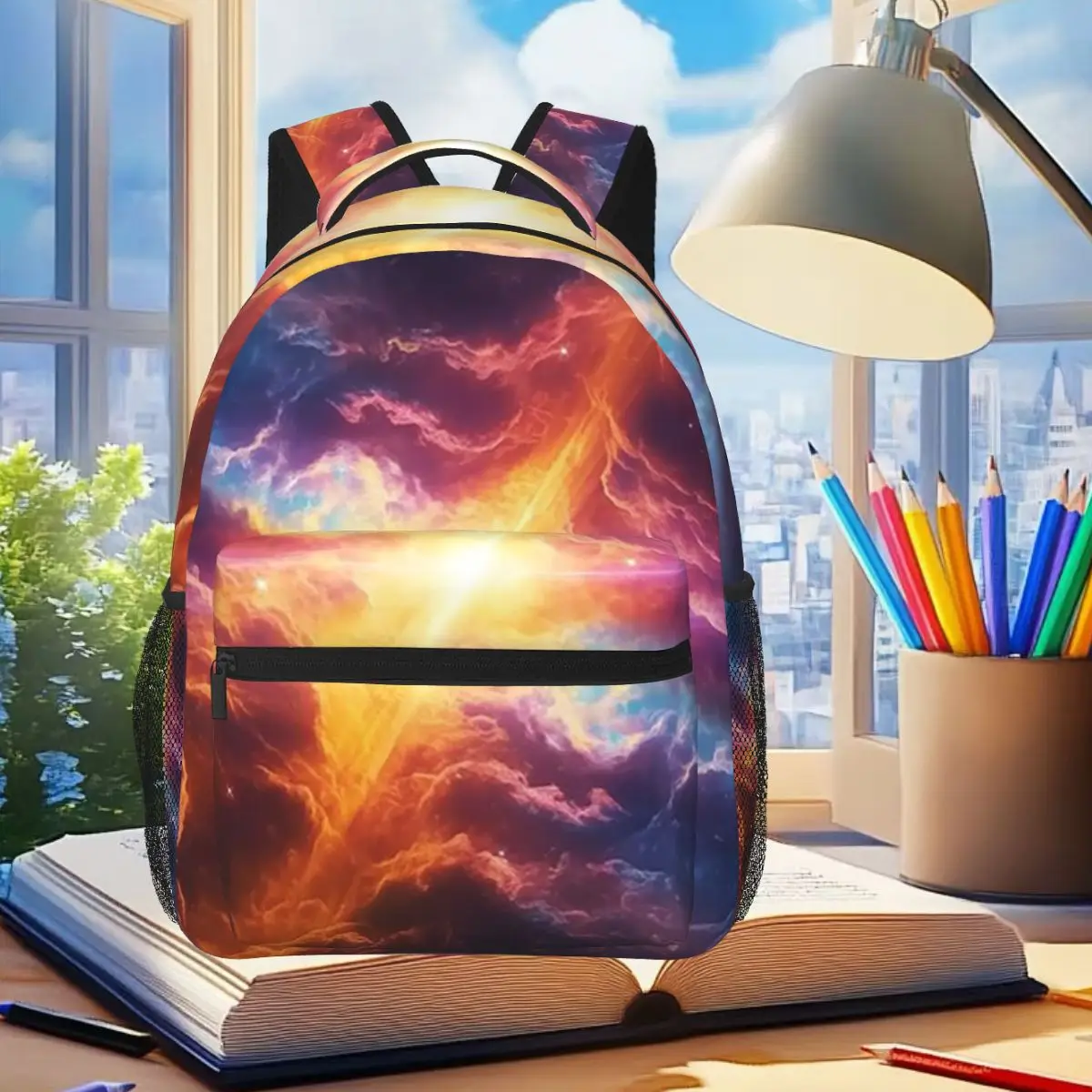 Студенческий рюкзак Celestial Genesis Supernova's Radiant Echo, школьная сумка, дорожный рюкзак для мальчиков и девочек, сумка для книг, сумки на плечо
Студенческий рюкзак Celestial Genesis Supernova's Radiant Echo, школьная сумка, дорожный рюкзак для мальчиков и девочек, сумка для книг, сумки на плечо