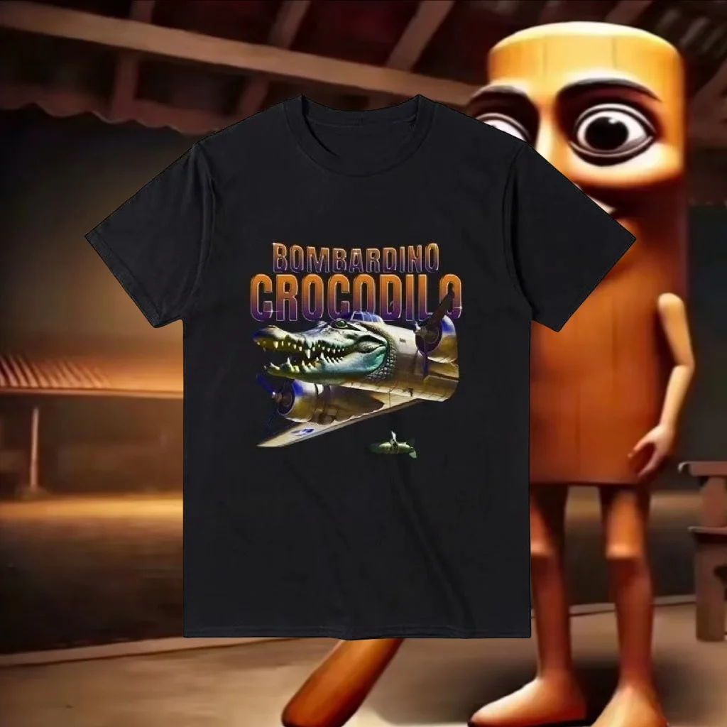 Bombardiro Crocodilo Crocodile Plane Bomber Funny Meme T-shirt Men Women Summer Casual Cotton Comfort Short Sleeve T Shirts Tops
Bombardiro Crocodilo Crocodile Plane Bomber Funny Meme T-shirt Men Women Summer Casual Cotton Comfort Short Sleeve T Shirts Tops