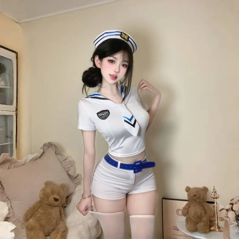 Sexy Sailor Suit Navy Uniform Suit Performance Slim Waist Shorts Japanese Navy Girl Jk Hot Girl Maid Cosplay Performance Costume
Sexy Sailor Suit Navy Uniform Suit Performance Slim Waist Shorts Japanese Navy Girl Jk Hot Girl Maid Cosplay Performance Costume