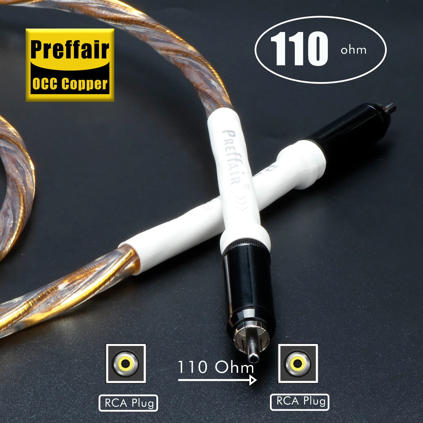Coaxial Digital Audio XLR Cable 4N OCC 110ohm RCA cable high end rca to rca xlr to xlr silver plated Subwoofer Audio Cable
Coaxial Digital Audio XLR Cable 4N OCC 110ohm RCA cable high end rca to rca xlr to xlr silver plated Subwoofer Audio Cable