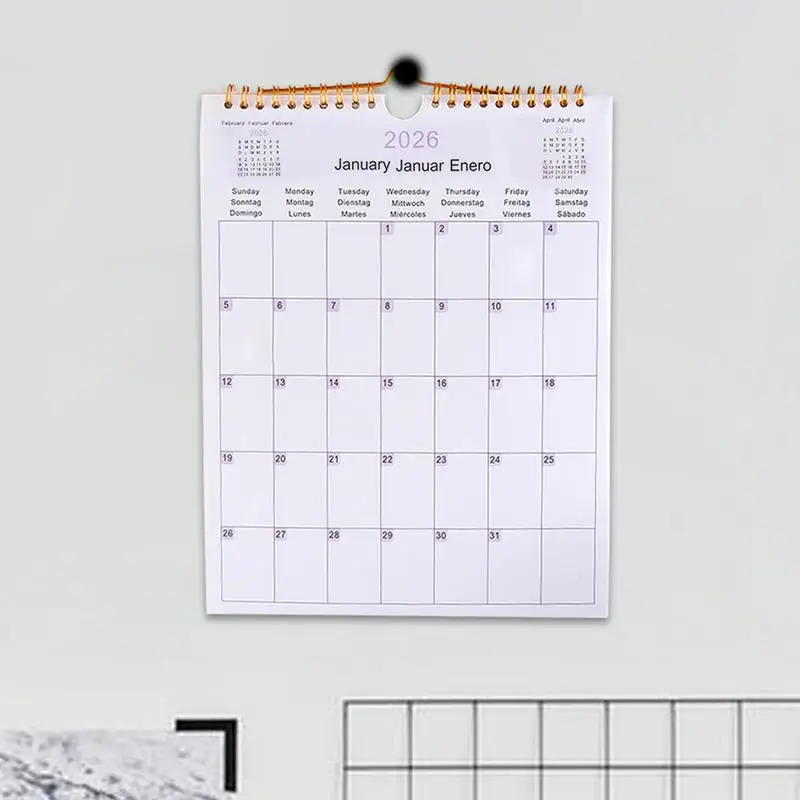 Multilingual 2025 Calendar English German Spanish 2025.07-2026.06 Coil Calendar Notebook Coil Planner Agenda Organizer Schedule
Multilingual 2025 Calendar English German Spanish 2025.07-2026.06 Coil Calendar Notebook Coil Planner Agenda Organizer Schedule