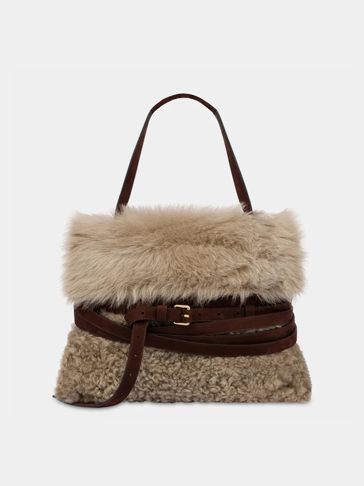 Сумка-тоут UIVEN RUYLO из овечьей шерсти с мягкой ручкой и ремнем, большая вместимость, осенне-зимняя коллекция, европейский стиль, повседневная сумка через плечо
Сумка-тоут UIVEN RUYLO из овечьей шерсти с мягкой ручкой и ремнем, большая вместимость, осенне-зимняя коллекция, европейский стиль, повседневная сумка через плечо