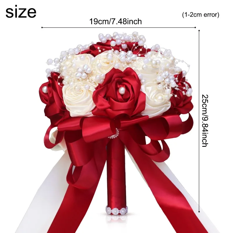 Amazon New Pearl Bride Red Rose Bouquet Bridesmaids Chapel Wedding Immortal Bouquet in Stock
Amazon New Pearl Bride Red Rose Bouquet Bridesmaids Chapel Wedding Immortal Bouquet in Stock