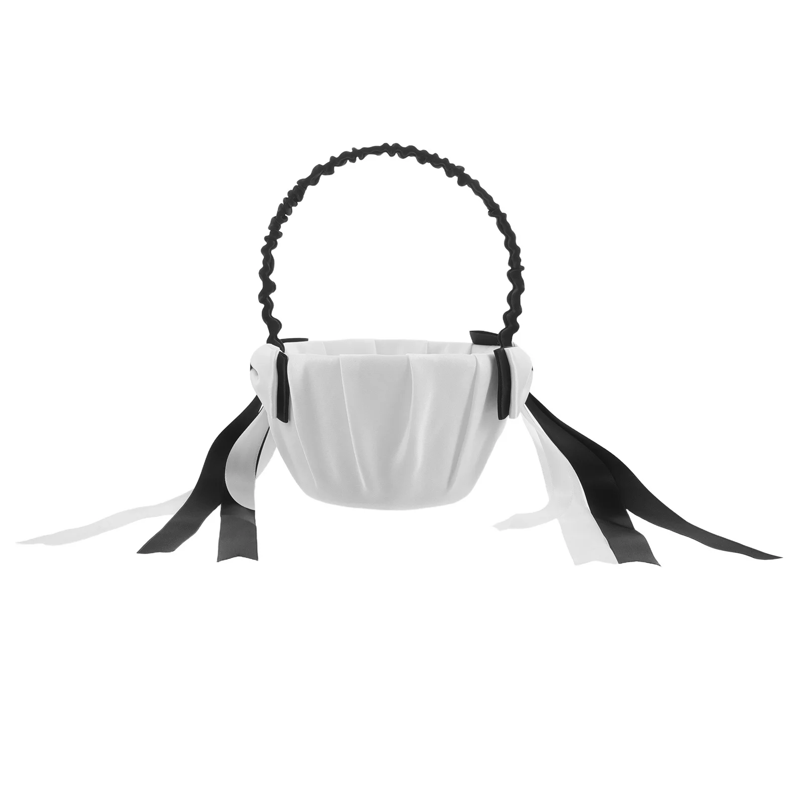 Elegant Wedding Flower Girl Basket with Handle Satin Bowknot Detail Woven Construction for Petal Toss Modern Bridal Event Decor
Elegant Wedding Flower Girl Basket with Handle Satin Bowknot Detail Woven Construction for Petal Toss Modern Bridal Event Decor