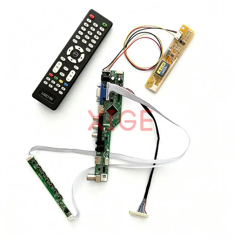 For LP150X09 LP150X08 LP150X06 LP150X05 Matrix Controller Drive Board DIY Kit 1024x768 HDMI+VGA+AV+USB 1024*768 1CCFL LVDS-30Pin
For LP150X09 LP150X08 LP150X06 LP150X05 Matrix Controller Drive Board DIY Kit 1024x768 HDMI+VGA+AV+USB 1024*768 1CCFL LVDS-30Pin