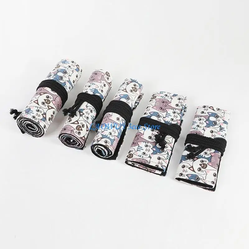 Y8AD 12/24/36/48/72 Holes Pencils Roll Canvas Pencil Bag Wrap Lovely Cats Roll Up Pencil Case Pencil Bag
Y8AD 12/24/36/48/72 Holes Pencils Roll Canvas Pencil Bag Wrap Lovely Cats Roll Up Pencil Case Pencil Bag